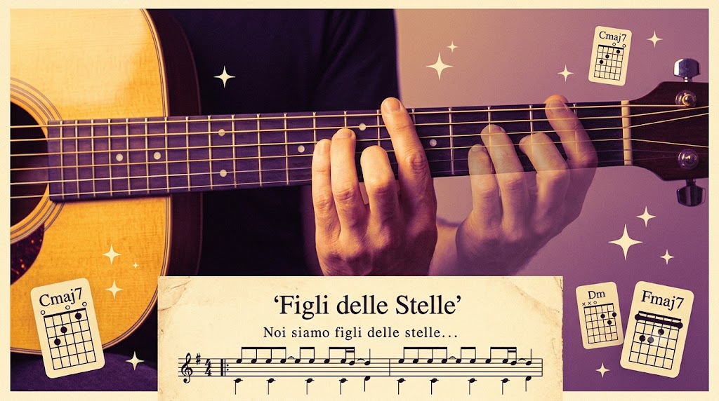Figli delle Stelle Tutorial Chitarra Cover